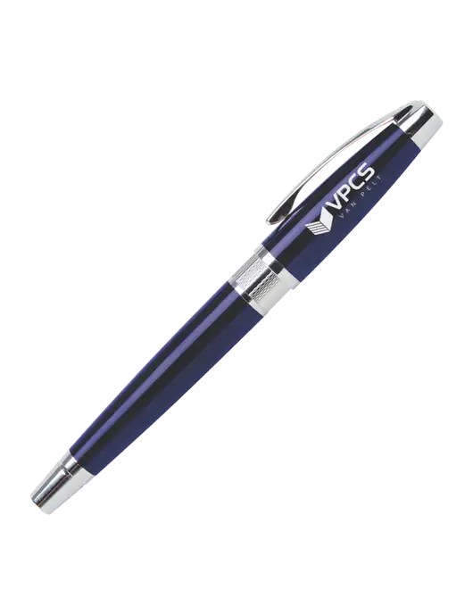 Masscotti Navy Rollerball Pen - Black Ink w/VPCS Logo