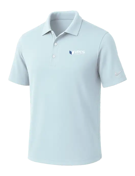 NIKE Very Light Blue Dri-Fit Micro Pique Polo w/VPCS Logo