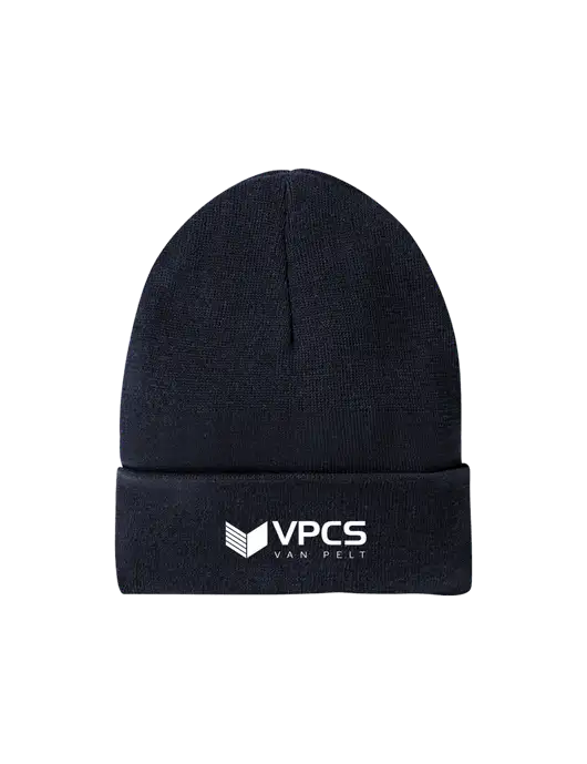 Recycled True Navy Beanie w/VPCS Logo