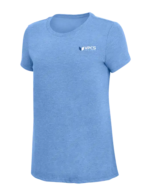 Womens Simply Soft Maritime Frost 4.5oz Poly/Combed Ring Spun Cotton T-Shirt
 w/VPCS Logo
