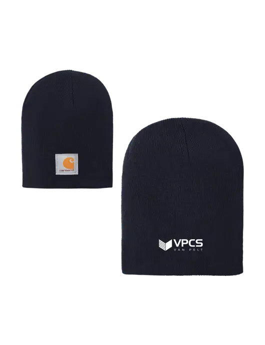 Carhartt Dark Navy Acrylic Knit Hat w/VPCS Logo