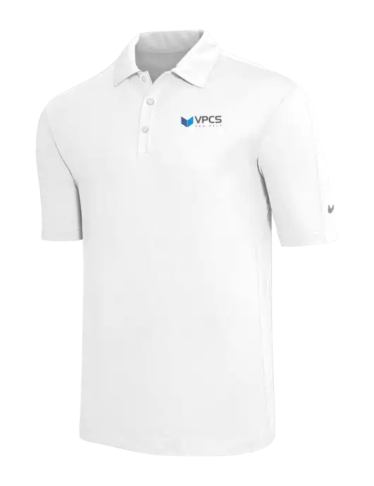 Nike White Tech Sport Dri-FIT Polo w/VPCS Logo