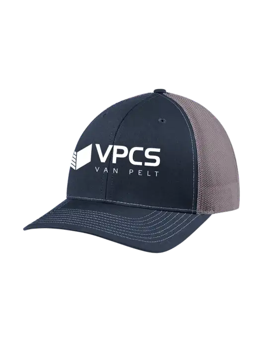 Richardson Adjustable Snapback Original 112 Trucker Cap Navy w/Charcoal Mesh w/VPCS Logo