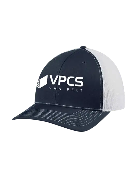 Richardson Adjustable Snapback Original 112 Trucker Cap Navy w/White Mesh w/VPCS Logo