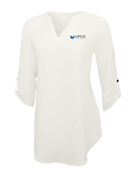Ivory Womens 3/4 Sleeve Tunic Blouse w/VPCS Logo