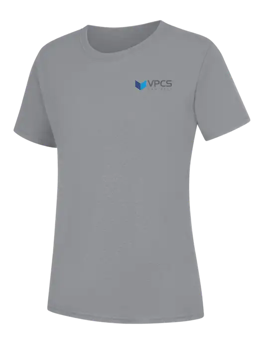 Womens Light Grey Heather Core Blend Tee w/VPCS Logo
