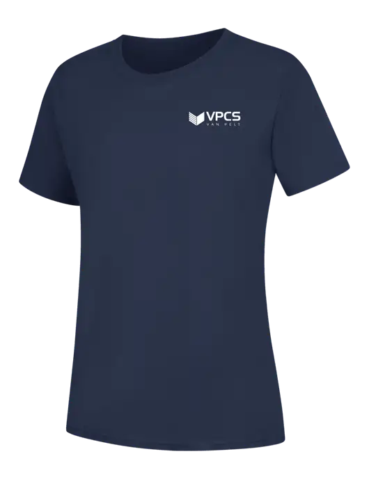 Womens Navy Core Blend Tee w/VPCS Logo
