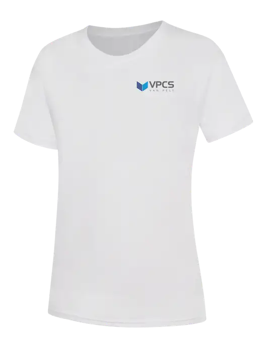 Womens White Core Blend Tee w/VPCS Logo