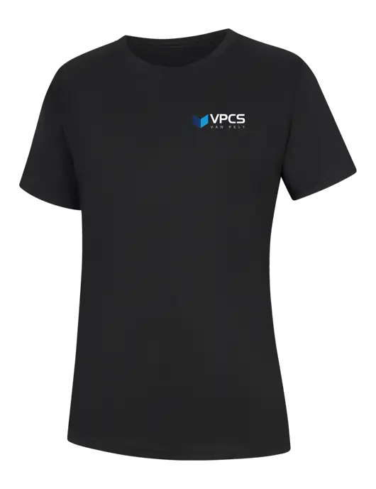 Womens Black Core Blend Tee w/VPCS Logo