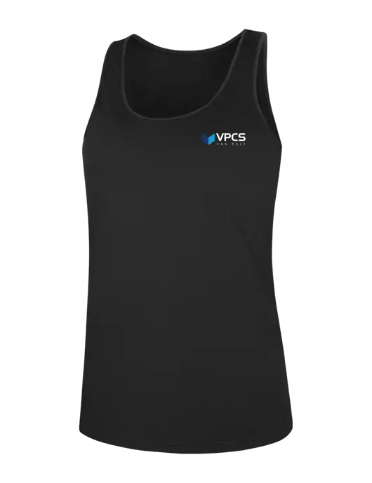 Womens Black PosiCharge Competitor Racerback Tank w/VPCS Logo