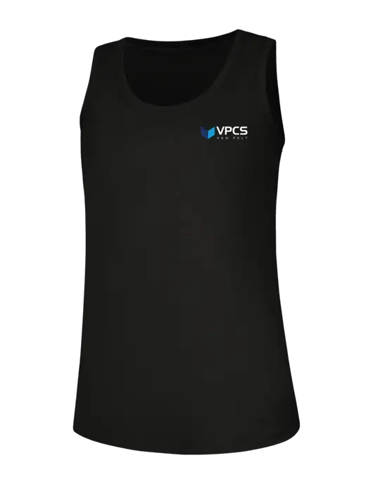 Womens Black Perfect Tri Racerback Tank w/VPCS Logo