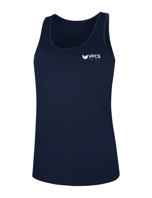 Womens Navy PosiCharge Competitor Racerback Tank w/VPCS Logo