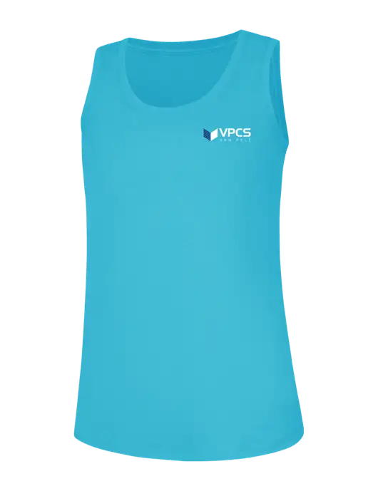 Womens Sapphire Frost Perfect Tri Racerback Tank w/VPCS Logo