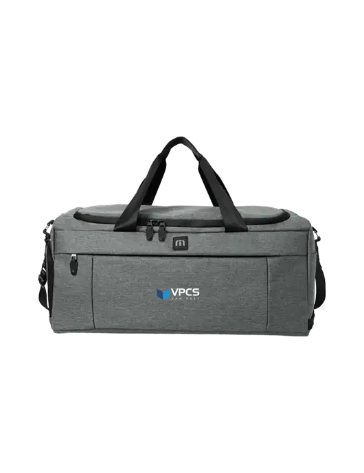 TravisMathew Dark Grey Heather Duration Duffel w/VPCS Logo