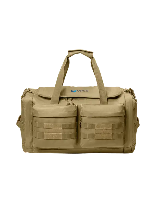 CornerStone Dark Tan Tactical Duffel w/VPCS Logo