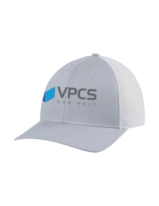 Richardson Adjustable Snapback Original 112 Trucker Cap Light Heather Grey w/White Mesh w/VPCS Logo