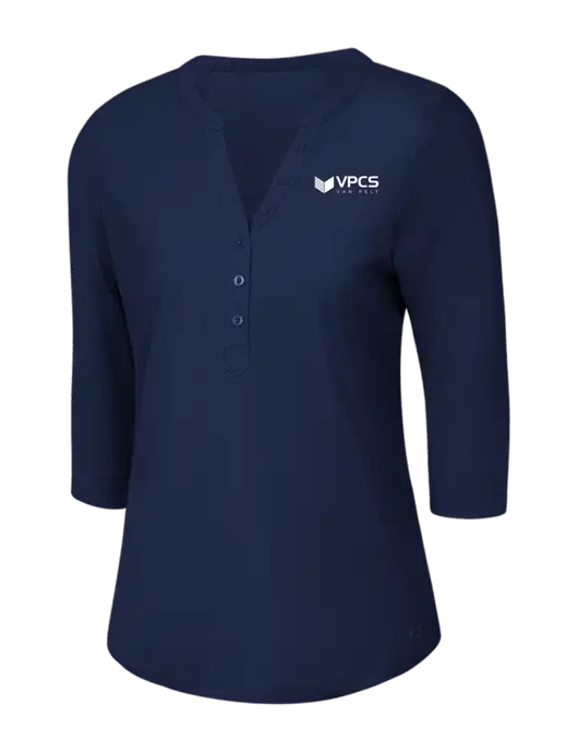 OGIO Navy Jewel Henley w/VPCS Logo