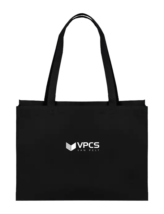 Eco Reusable Black Tote w/VPCS Logo