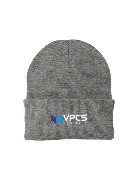 Medium Grey Heather Knit Cap w/VPCS Logo