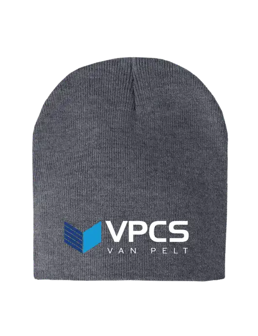 Dark Grey Heather Element Knit Beanie w/VPCS Logo