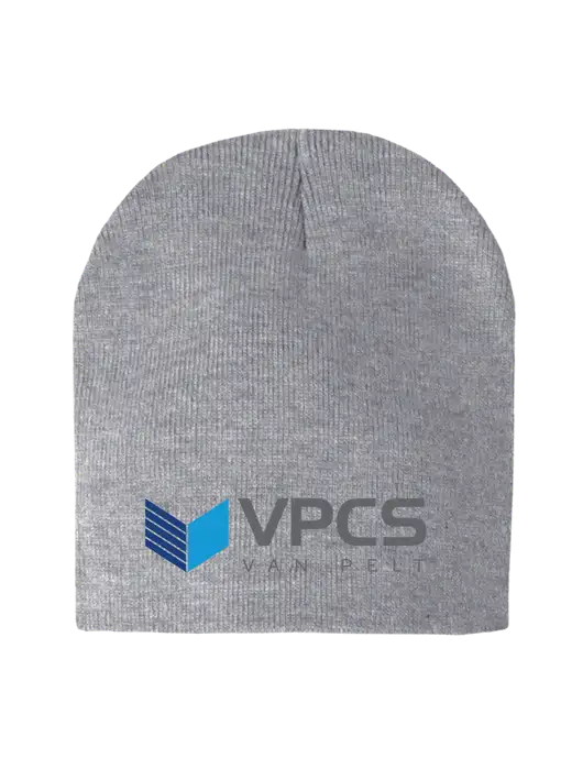 Light Grey Heather Element Knit Beanie w/VPCS Logo
