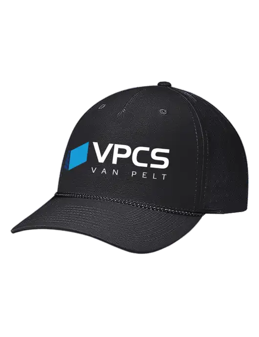 Richardson Laser Perf Performance Black/Black-Grey Rope Cap w/VPCS Logo