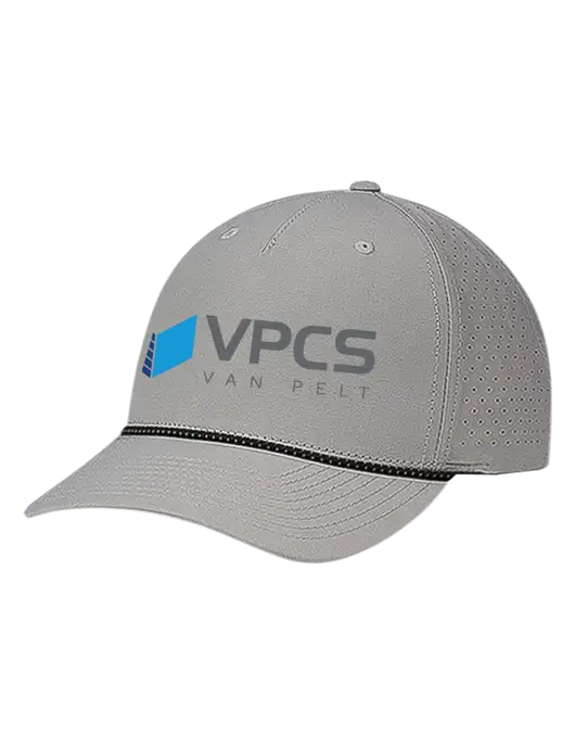 Richardson Laser Perf Performance Light Grey/Black-Grey Rope Cap w/VPCS Logo