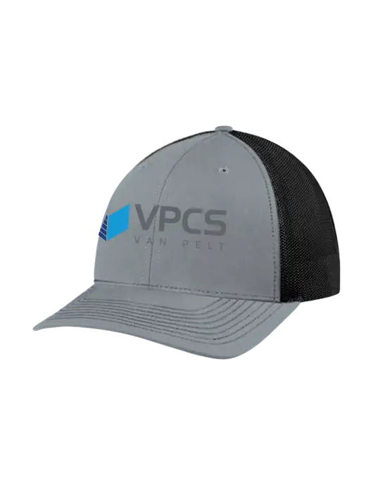 Richardson Adjustable Snapback Original 112 Trucker Cap Heather Grey w/Black Mesh w/VPCS Logo