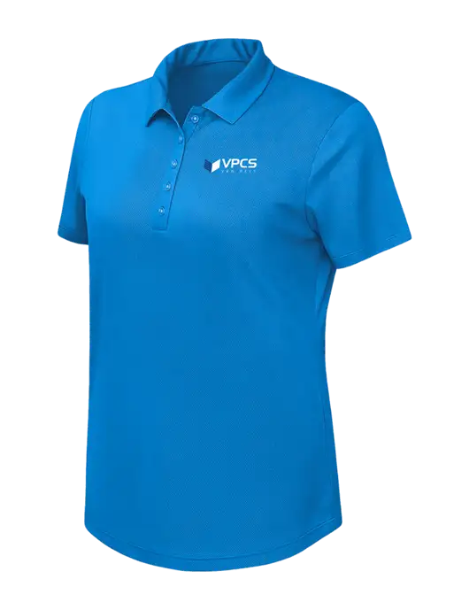 Callaway Womens Birdseye Dark Carolina Blue Polo w/VPCS Logo