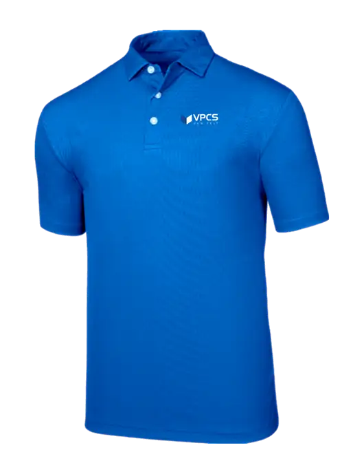 Callaway Birdseye Dark Carolina Blue Polo w/VPCS Logo