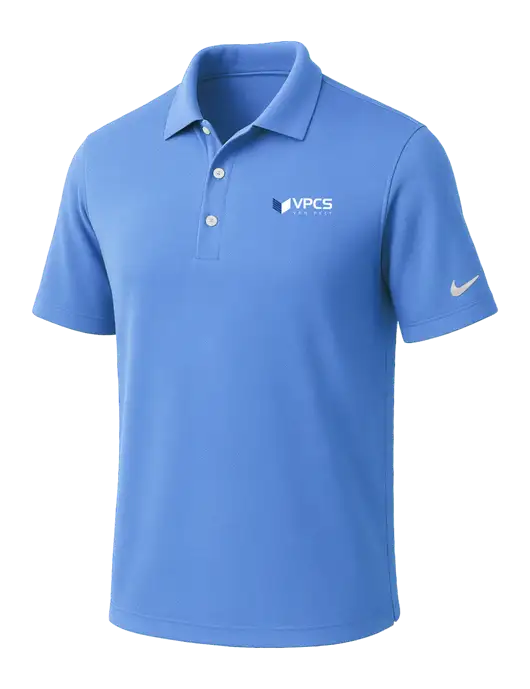 NIKE Carolina Blue Dri-Fit Micro Pique Polo w/VPCS Logo