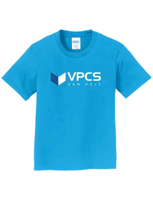 Youth Ring Spun Sapphire 4.5 oz T-Shirt w/VPCS Logo