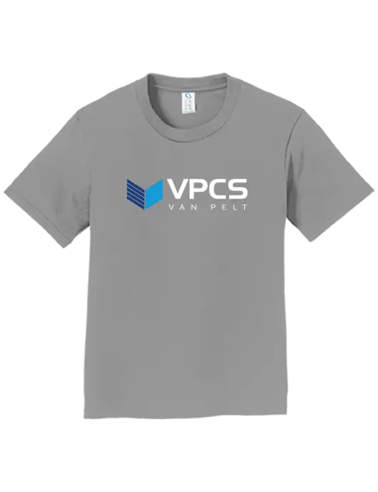 Youth Ring Spun Medium Grey 4.5 oz T-Shirt w/VPCS Logo