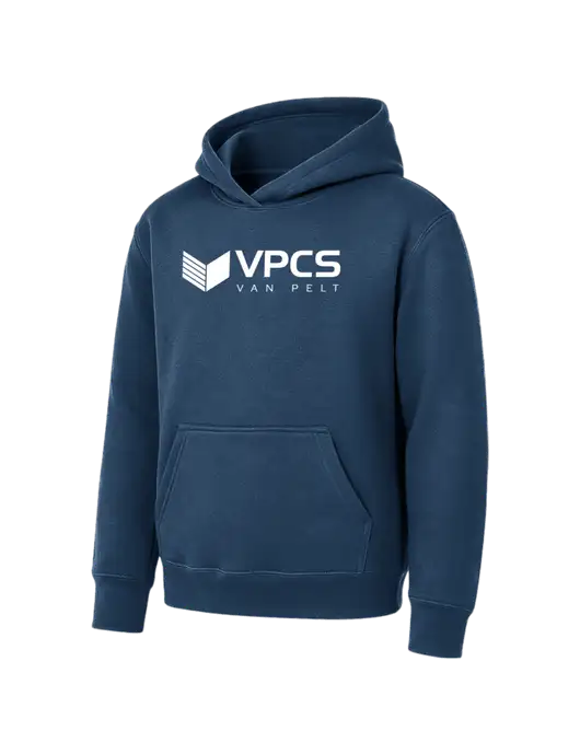 Youth Navy 7.8 oz Pullover Hooded Sweatshirt w/VPCS Logo