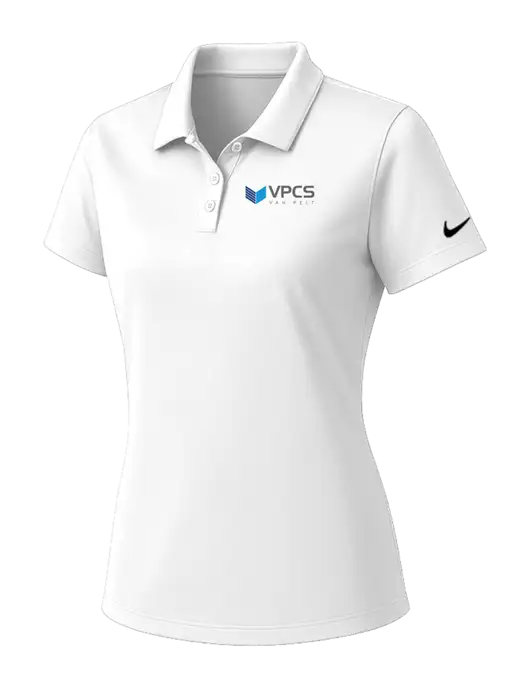Nike Womens White Dry Essential Solid Polo w/VPCS Logo