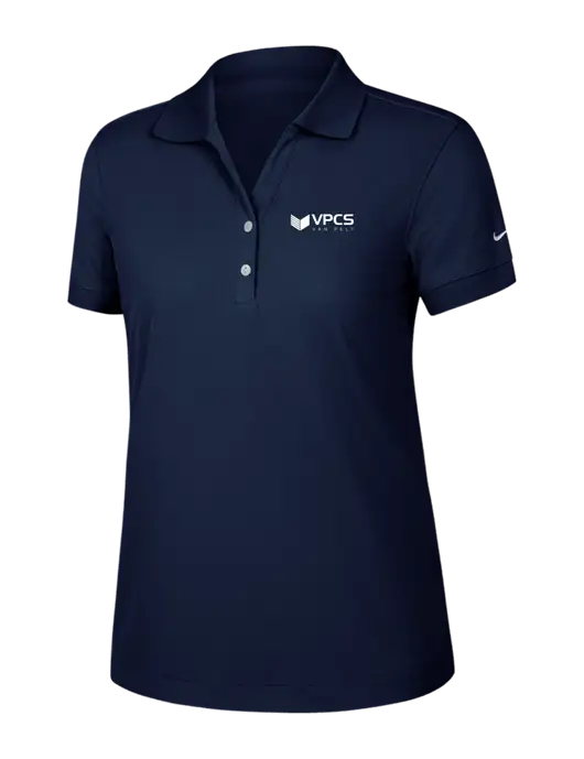 Nike Womens Dri-FIT Classic Dark Navy Polo w/VPCS Logo