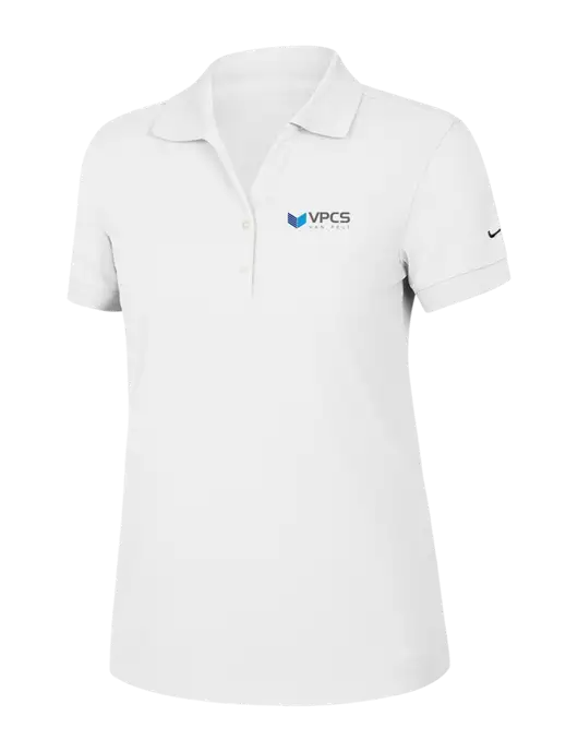 Nike Womens Dri-FIT Classic White Polo w/VPCS Logo