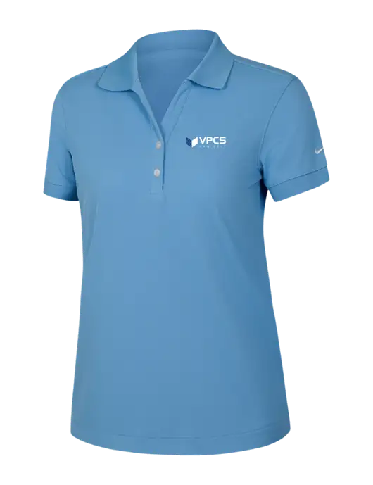 Nike Womens Dri-FIT Classic Light Blue Polo w/VPCS Logo