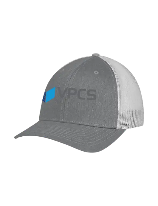 Richardson Adjustable Snapback Original 112 Trucker Cap Heather Grey w/Light Grey Mesh w/VPCS Logo