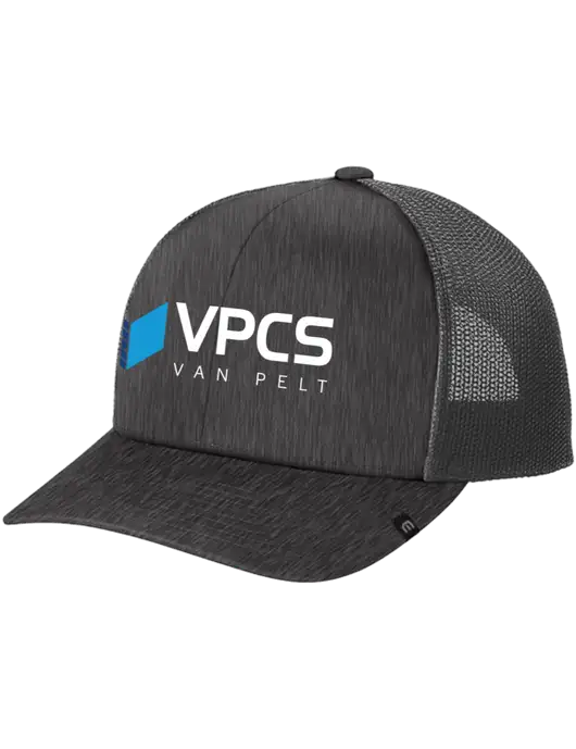 TravisMathew Very Dark Grey Heather Cruz Trucker Cap w/VPCS Logo